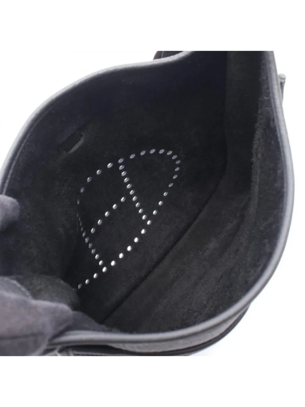 Hermes Shoulder Bag Evelyne 3 Trois PM Black Leather